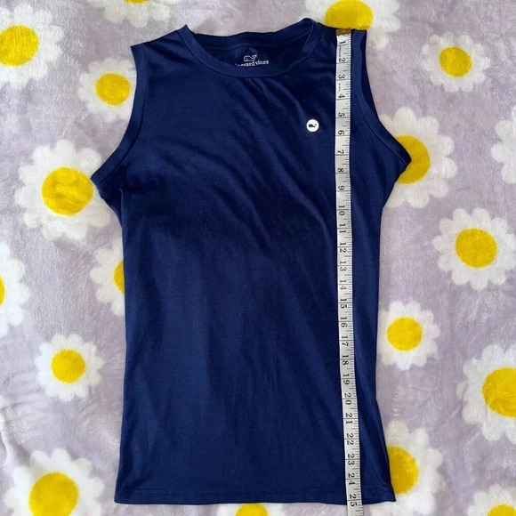 Vineyard Vines Women’s Keyhole Back Performance Tank Top in Deep Bay Sz XS - Picture 7 of 7